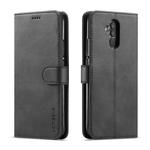 For Huawei Mate 20 Lite / Maimang 7 LC.IMEEKE Calf Texture Horizontal Flip Leather Case, with Holder & Card Slots & Wallet(Black)