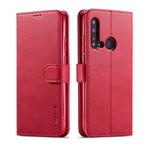 For Huawei P20 Lite 2019 / Nova 5i LC.IMEEKE Calf Texture Horizontal Flip Leather Case, with Holder & Card Slots & Wallet(Rose Red)