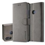 For Huawei P20 Lite / Nova 3e LC.IMEEKE Calf Texture Horizontal Flip Leather Case, with Holder & Card Slots & Wallet(Grey)