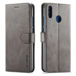 For Huawei Honor 8X LC.IMEEKE Calf Texture Horizontal Flip Leather Case, with Holder & Card Slots & Wallet(Grey)