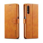 For Huawei Honor 9X / 9X Pro LC.IMEEKE Calf Texture Horizontal Flip Leather Case, with Holder & Card Slots & Wallet(Yellow)