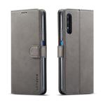 For Huawei Honor 9X / 9X Pro LC.IMEEKE Calf Texture Horizontal Flip Leather Case, with Holder & Card Slots & Wallet(Grey)