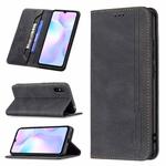 For Xiaomi Redmi 9A Magnetic RFID Blocking Anti-Theft Leather Case with Holder & Card Slots & Wallet(Black)