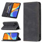 For Xiaomi Redmi 9C / Poco C31 Magnetic RFID Blocking Anti-Theft Leather Case with Holder & Card Slots & Wallet(Black)