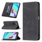 For Xiaomi Redmi 10 Magnetic RFID Blocking Anti-Theft Leather Case with Holder & Card Slots & Wallet(Black)