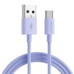 JOYROOM S-1030M13 USB to USB-C / Type-C Colorful Fast Charging Data Cable, Cable Length:1m(Purple)