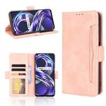 For OPPO Realme 8i Skin Feel Calf Pattern Horizontal Flip Leather Case with Holder & Card Slots & Photo Frame(Pink)