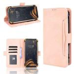 For Doogee S88 Plus / S88 Pro Skin Feel Calf Pattern Horizontal Flip Leather Case with Holder & Card Slots & Photo Frame(Pink)