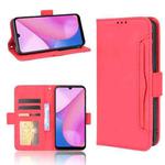 For Blackview Oscal C20 Skin Feel Calf Pattern Horizontal Flip Leather Case with Holder & Card Slots & Photo Frame(Red)