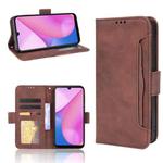 For Blackview Oscal C20 Skin Feel Calf Pattern Horizontal Flip Leather Case with Holder & Card Slots & Photo Frame(Brown)