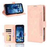 For Oukitel WP13 5G Skin Feel Calf Pattern Horizontal Flip Leather Case with Holder & Card Slots & Photo Frame(Pink)