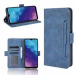 For ZTE Blade V30 Vita / V2022 Skin Feel Calf Pattern Horizontal Flip Leather Case with Holder & Card Slots & Photo Frame(Blue)