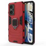 For OPPO Realme GT Neo2 5G Shockproof PC + TPU Protective Case with Magnetic Ring Holder(Red)