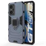 For OPPO Realme GT Neo2 5G Shockproof PC + TPU Protective Case with Magnetic Ring Holder(Navy Blue)