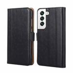 For Samsung Galaxy S22+ 5G Ostrich Texture Horizontal Flip Leather Case with Holder & Card Slots & Wallet(Black)