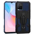 For vivo Y21s Armor Warrior Shockproof PC + TPU Protective Case(Blue)