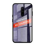 For OnePlus 7 Pro Shockproof PC + TPU + Glass Protective Case(Purple)
