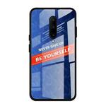 For OnePlus 7 Pro Shockproof PC + TPU + Glass Protective Case(Blue)