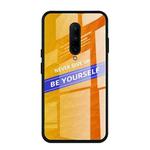 For OnePlus 7 Pro Shockproof PC + TPU + Glass Protective Case(Yellow)