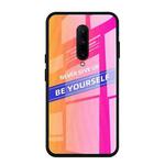 For OnePlus 7 Pro Shockproof PC + TPU + Glass Protective Case(Pink)