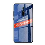 For Xiaomi Redmi K20 Shockproof PC + TPU + Glass Protective Case(Blue)