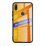 For Xiaomi Redmi Note 7 Shockproof PC + TPU + Glass Protective Case(Yellow)