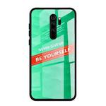 For Xiaomi Redmi Note 8 Pro Shockproof PC + TPU + Glass Protective Case(Green)