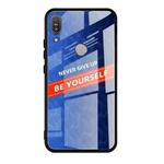 For Asus ZenFone Max Pro M1 ZB601KL Shockproof PC + TPU + Glass Protective Case(Blue)