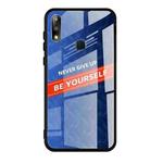 For Asus Zenfone Max Pro M2 ZB631KL Shockproof PC + TPU + Glass Protective Case(Blue)
