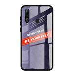 For Huawei Enjoy 9s Shockproof PC + TPU + Glass Protective Case(Purple)