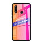 For Huawei Enjoy 9s Shockproof PC + TPU + Glass Protective Case(Pink)