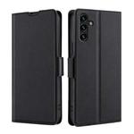 For Samsung Galaxy A13 5G Ultra-thin Voltage Buckle PU + TPU Horizontal Flip Leather Case with Holder & Card Slot(Black)