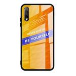 For Huawei Honor 9X Shockproof PC + TPU + Glass Protective Case(Yellow)