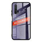 For Huawei Honor 20 Shockproof PC + TPU + Glass Protective Case(Purple)