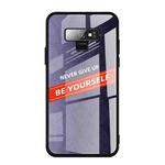 For Galaxy Note 9 Shockproof PC + TPU + Glass Protective Case(Purple)