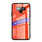 For Galaxy Note 9 Shockproof PC + TPU + Glass Protective Case(Orange)