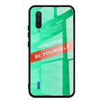 For Xiaomi Mi CC9 Shockproof PC + TPU + Glass Protective Case(Green)