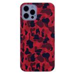 For iPhone 13 mini Camouflage TPU Protective Case (Red)