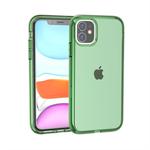 For iPhone 11 Shockproof Terminator Style Transparent Protective Case(Dark Green)