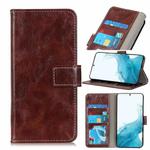 For Samsung Galaxy S22 5G Retro Crazy Horse Texture Horizontal Flip Leather Case with Holder & Card Slots & Photo Frame & Wallet(Brown)