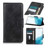 For Samsung Galaxy S22 5G Mirren Crazy Horse Texture Horizontal Flip Leather Case with Holder & Card Slots & Wallet(Black)