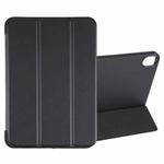 For iPad mini 6 GEBEI Shockproof Horizontal Flip Tablet Case with Three-folding Holder(Black)