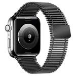 Chain Loop Steel Watch Band For Apple Watch Ultra 49mm / Series 8&7 45mm / SE 2&6&SE&5&4 44mm / 3&2&1 42mm(Black)