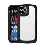Candy Color Airbag Shockproof Hybrid Phone Case For iPhone 13 mini(Black)