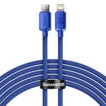 Baseus CAJY000303 Crystal Shine Series 20W USB-C / Type-C to 8 Pin Fast Charging Data Cable, Cable Length:2m(Blue)