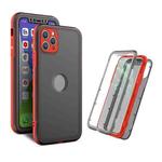 Skin Feel 360 Degrees Full Package PC + TPU Combination Phone Case For iPhone 13 Pro(Red)