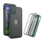 Skin Feel 360 Degrees Full Package PC + TPU Combination Phone Case For iPhone 13 Pro(Dark Green)