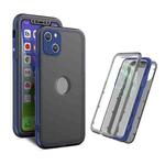 Skin Feel 360 Degrees Full Package PC + TPU Combination Phone Case For iPhone 13 mini(Blue)