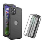 Skin Feel 360 Degrees Full Package PC + TPU Combination Phone Case For iPhone 12 Pro(Black)