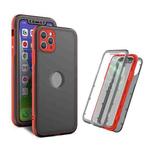 Skin Feel 360 Degrees Full Package PC + TPU Combination Phone Case For iPhone 11 Pro Max(Red)
